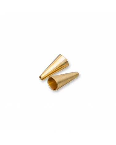 Coppette Di Bronzo A Cono Liscio 6x12,7mm Scuro 150pz-COPPETTE A CAMPANA | Worldofjewel.com