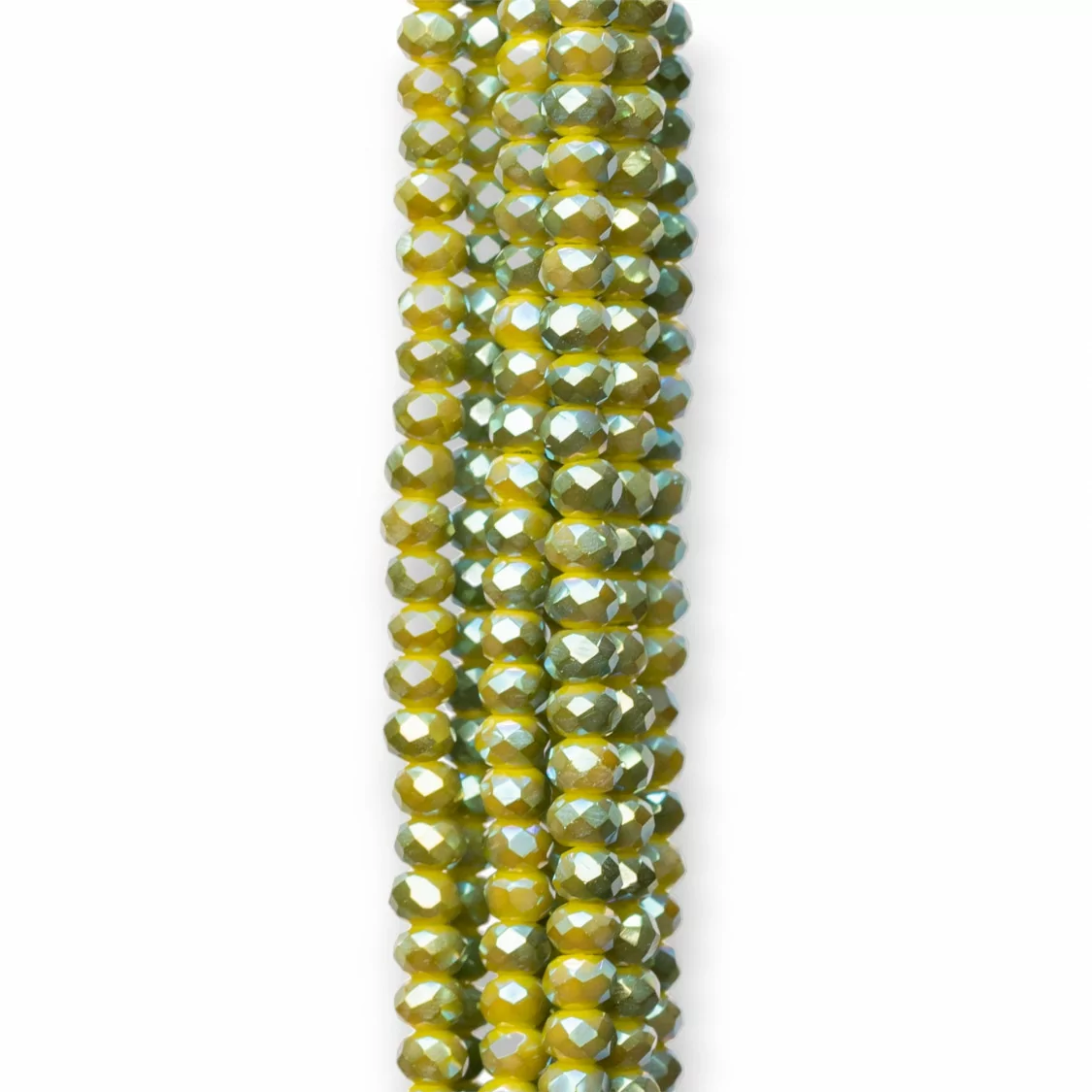 Cristalli Rondelle Sfaccettate 3x2mm 10 Fili Su Filo Di Cotone Pronti all'uso MOD23-RONDELLE 3x2mm | Worldofjewel.com