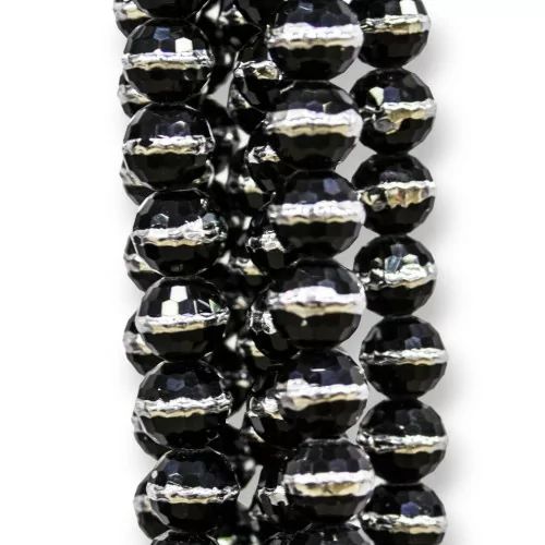 Cristalli Sfaccettati Bicolore 10mm Nero-CRISTALLI A FILO | Worldofjewel.com