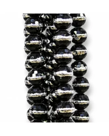 Cristalli Sfaccettati Bicolore 10mm Nero-CRISTALLI A FILO | Worldofjewel.com