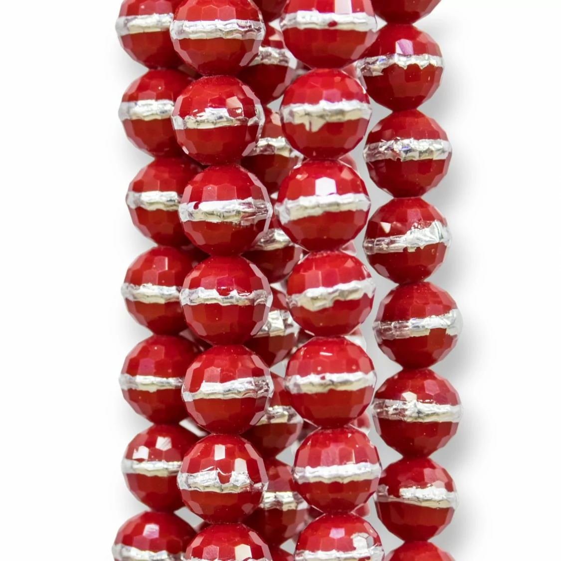 Cristalli Sfaccettati Bicolore 10mm Rosso-CRISTALLI A FILO | Worldofjewel.com