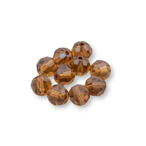 Cristalli Swarovski Sfera 6mm Marca Preciosa - 30pz - Marrone-CRISTALLI SWAROVSKI | Worldofjewel.com