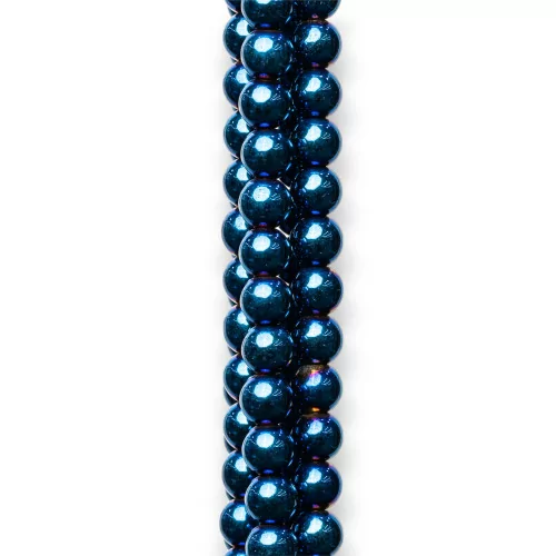 Ematite Blu Tondo Liscio 6mm-EMATITE BLU | Worldofjewel.com