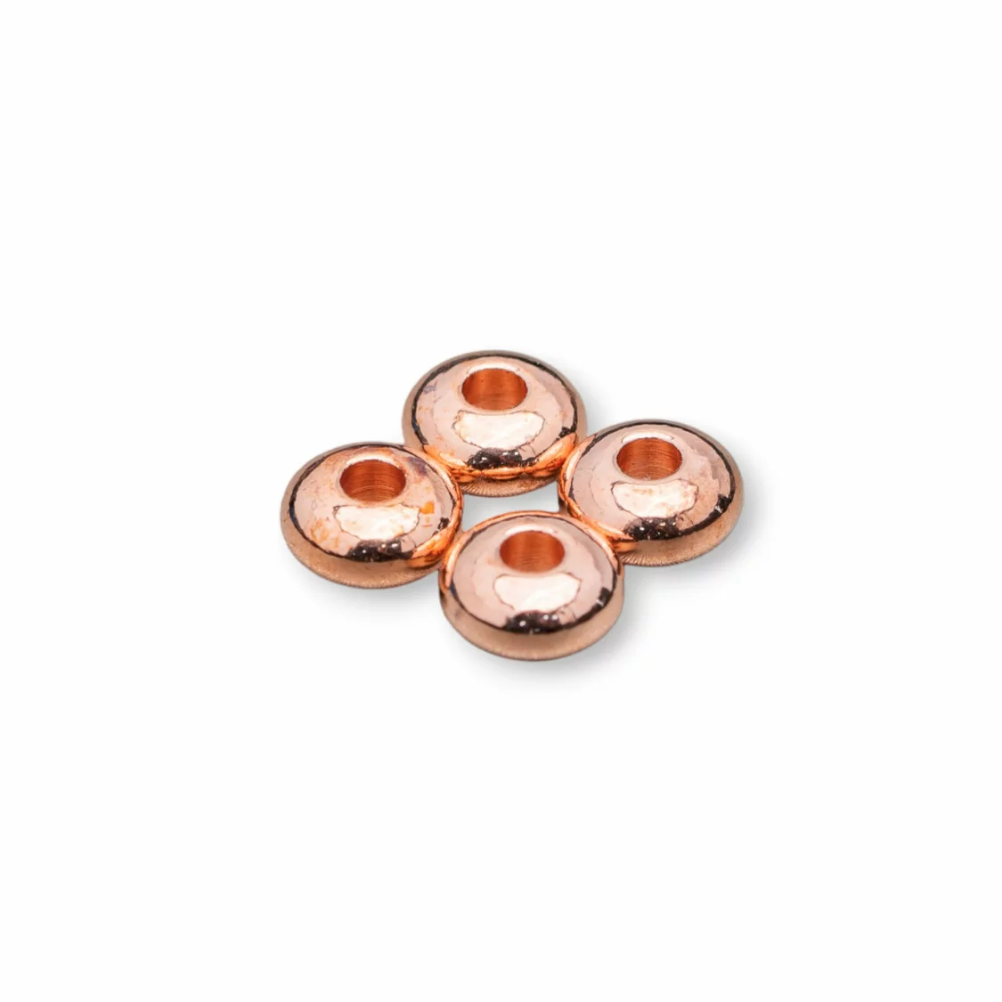 Distanziatore Rondelle Di Ottone 4,0x2,0mm 150gr (1350pz) Oro Rosa-CONNETTORI LISCI | Worldofjewel.com