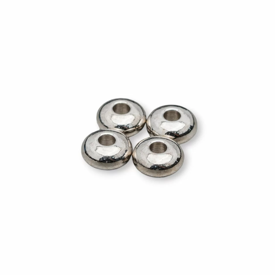 Distanziatore Rondelle Di Ottone 6,0x3,0mm 150gr 350pz Rodiato-CONNETTORI LISCI | Worldofjewel.com