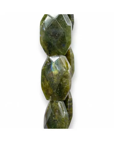 Labradorite Verde Grezzo Irregolare Piatto Sfaccettato 25x35mm-LABRADORITE VERDE | Worldofjewel.com