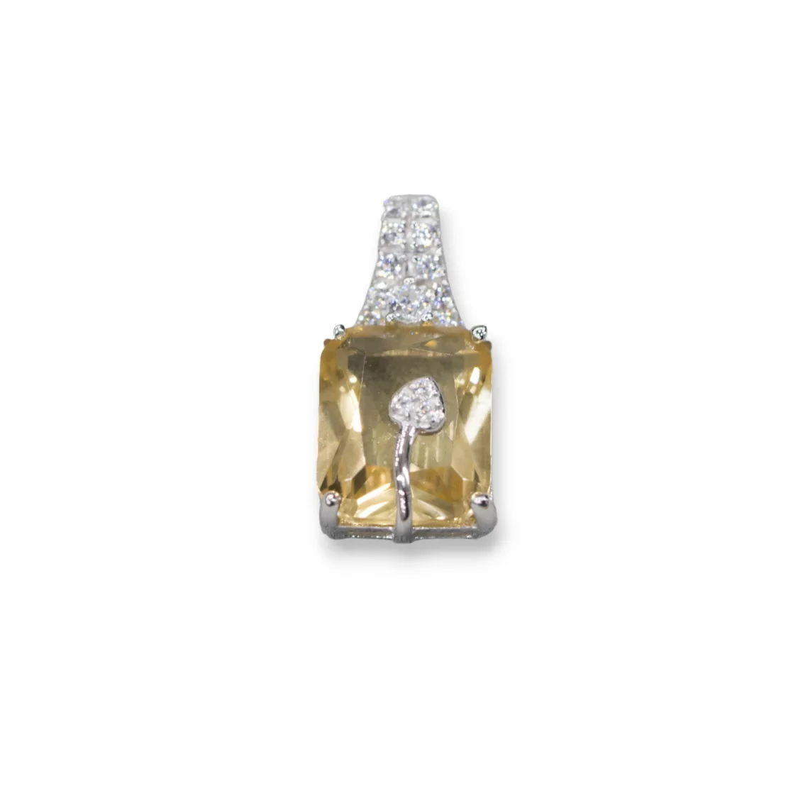 Pendente Di Argento 925 8x18mm Champagne-ARGENTO 925 DESIGN ITALY | Worldofjewel.com