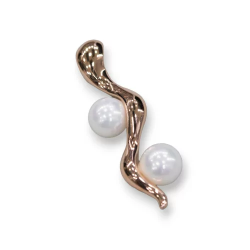 Pendente Di Argento 925 Con Perle Di Maiorca 10x30mm-ARGENTO 925 DESIGN ITALY | Worldofjewel.com