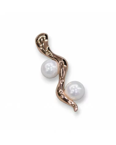 Pendente Di Argento 925 Con Perle Di Maiorca 10x30mm-ARGENTO 925 DESIGN ITALY | Worldofjewel.com