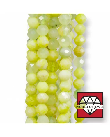 Quarzo Lemon Mix 2 Perlina Tonda Sfaccettata Diamond Cut 4mm-PERLINE DIAMOND CUT | Worldofjewel.com