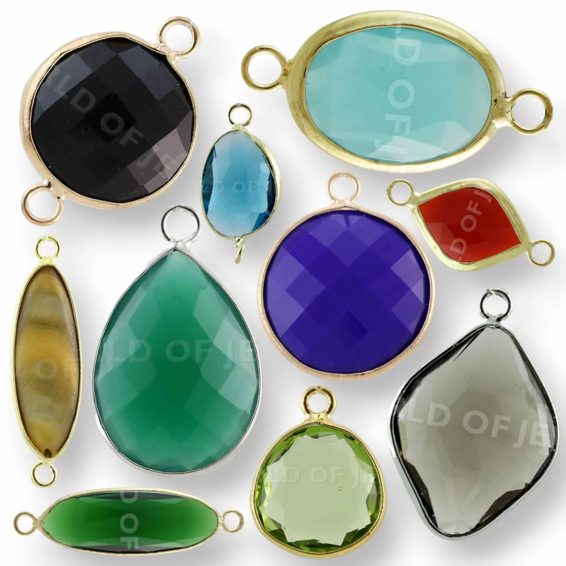 STOCK 50 PEZZI Cabochon Di Cristallo Forme Miste Casuali-STOCK COMPONENTI | Worldofjewel.com