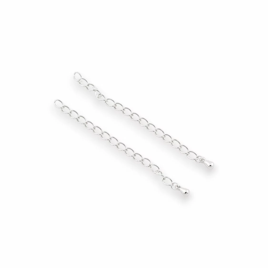 Catenina Estensione Per Collana Di Argento 925 3,5mm Lunghezza 70mm 6pz Rodiato-CATENE DI ARGENTO 925 | Worldofjewel.com