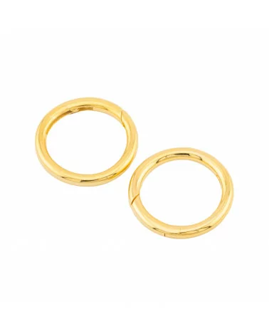 Chiusura A Scatto Di Argento 925 Tondo 20mm 2pz Dorato-CHIUSURE DI ARGENTO | Worldofjewel.com