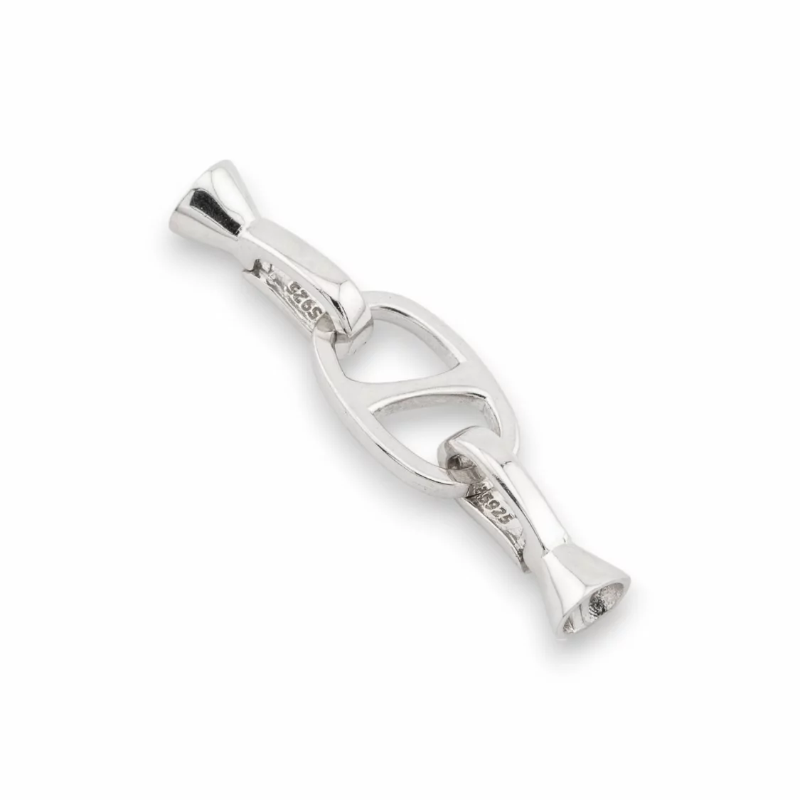 Chiusura Di Argento 925 9x34mm Coppette Da 5mm 2pz Rodiato-CHIUSURE DI ARGENTO | Worldofjewel.com