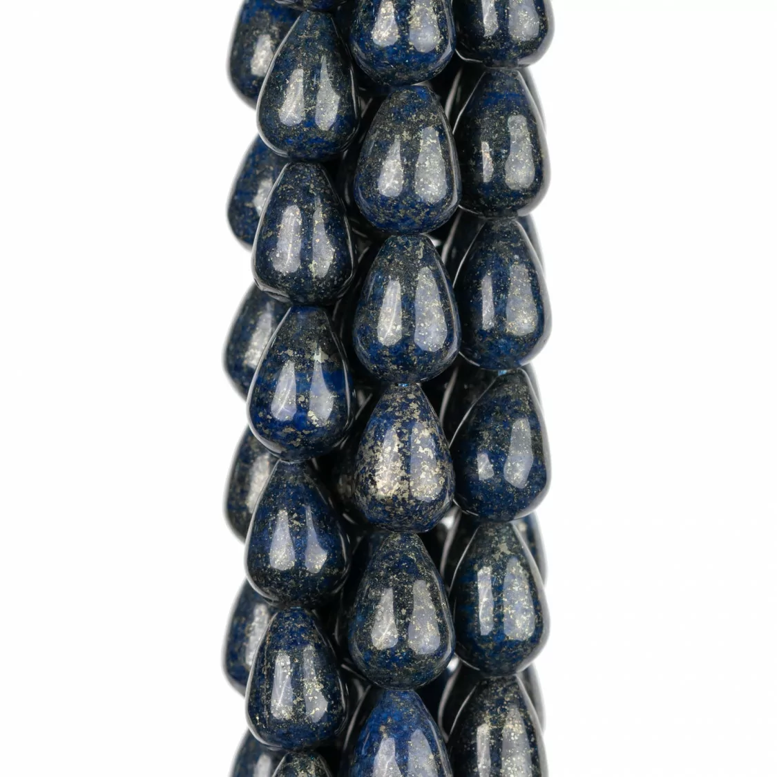 Lapislazzuli Blu Grezzo Gocce Briolette Lisce 8x12mm Scuro-LAPISLAZZULI BLU GREZZO | Worldofjewel.com