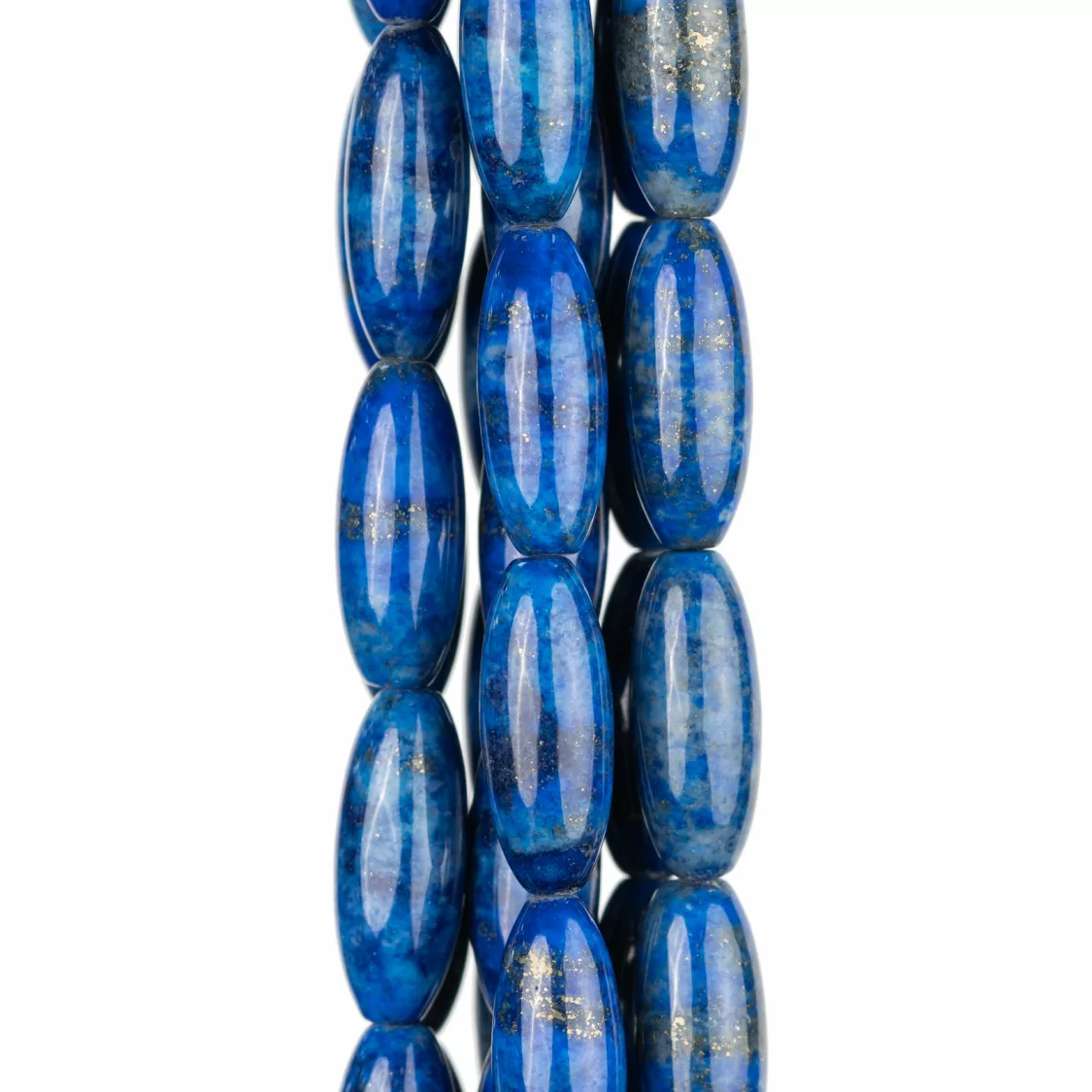 Lapislazzuli Blu Grezzo Riso 8x20mm Chiaro-LAPISLAZZULI BLU GREZZO | Worldofjewel.com