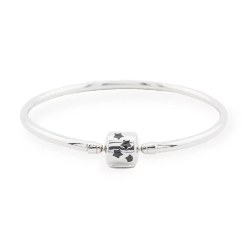 925 Silver Bracelet Flora Collection Tubular 1 pc