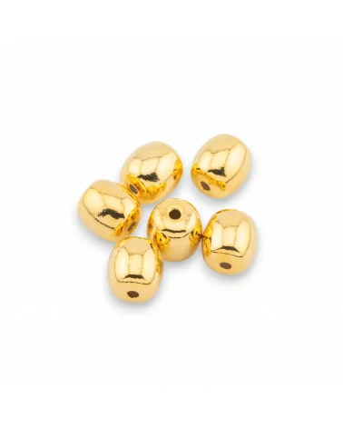 Componente Distanziatore Perline Di Argento 925 Barilotto 7x7,5mm 6pz Dorato-CONNETTORI PAVE' | Worldofjewel.com