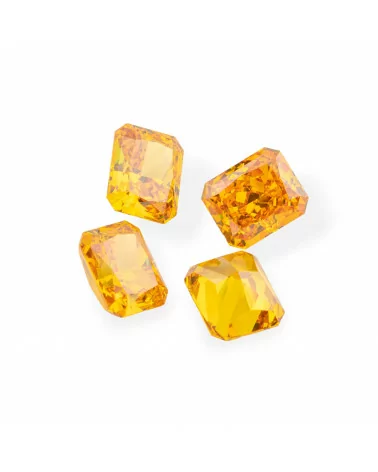 Gemma Corindone Sintetico Created Corundum Taglio Rettangolare 10x12mm 4pz Yellow Topaz-PIETRE DA CASTONE E ZIRCONI | Worldofjewel.com