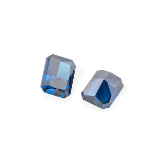 Gem Synthetic Corundum Created Corundum Rectangular Cut 8x10mm 2pcs Sapphire