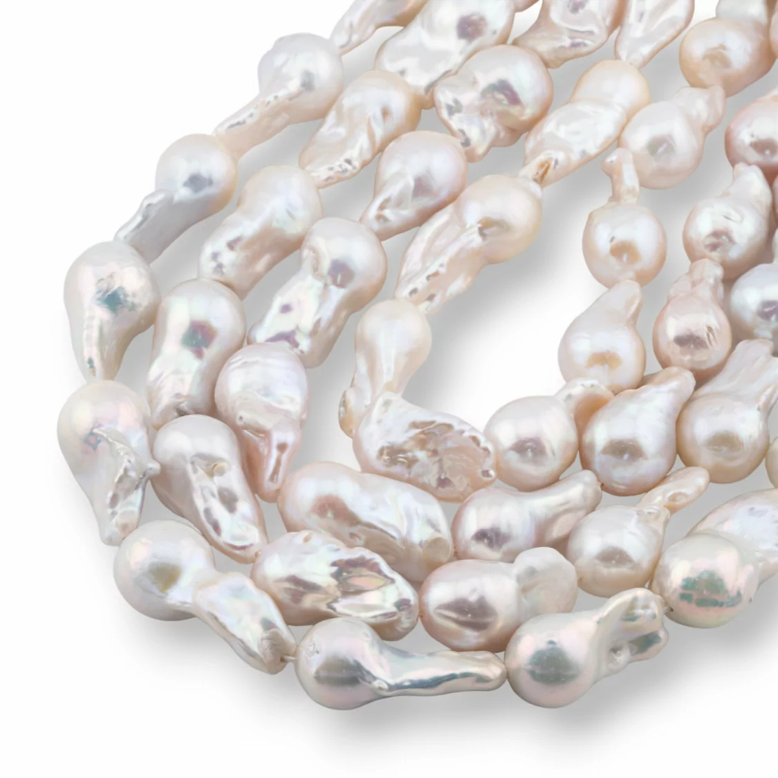 Perle Di Fiume Barocche A Goccia (NQS) 55-60gr Bianco-PERLE BAROCCHE | Worldofjewel.com