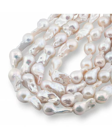 Perle Di Fiume Barocche A Goccia (NQS) 55-60gr Bianco-PERLE BAROCCHE | Worldofjewel.com