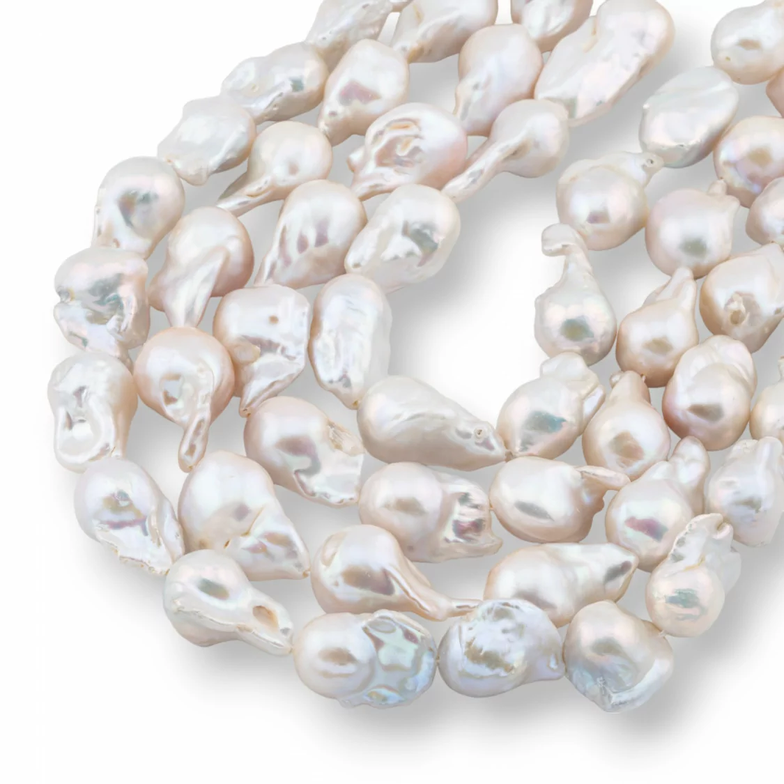 Perle Di Fiume Barocche A Goccia (NQS) 70-75gr Bianco-PERLE BAROCCHE | Worldofjewel.com