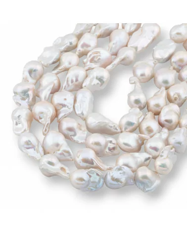 Perle Di Fiume Barocche A Goccia (NQS) 70-75gr Bianco-PERLE BAROCCHE | Worldofjewel.com