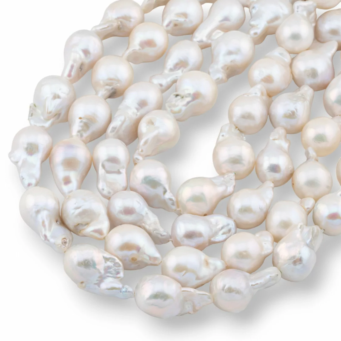 Perle Di Fiume Barocche A Goccia (NQS) 75-80gr Bianco-PERLE BAROCCHE | Worldofjewel.com