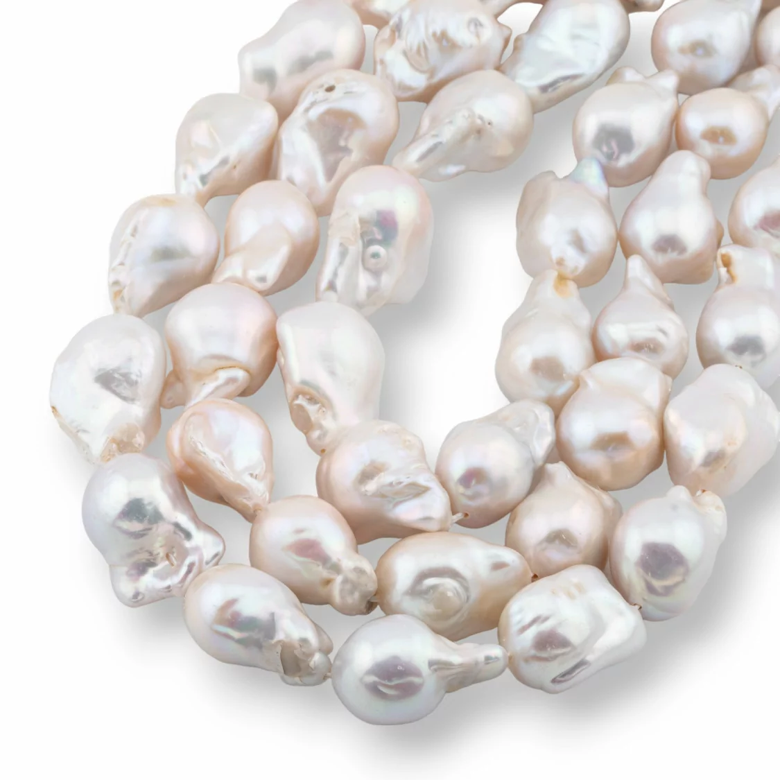 Perle Di Fiume Barocche A Goccia (NQS) 85-90gr Bianco-PERLE BAROCCHE | Worldofjewel.com