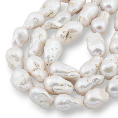 Baroque Teardrop River Pearls (NWE) 100-110gr Λευκό