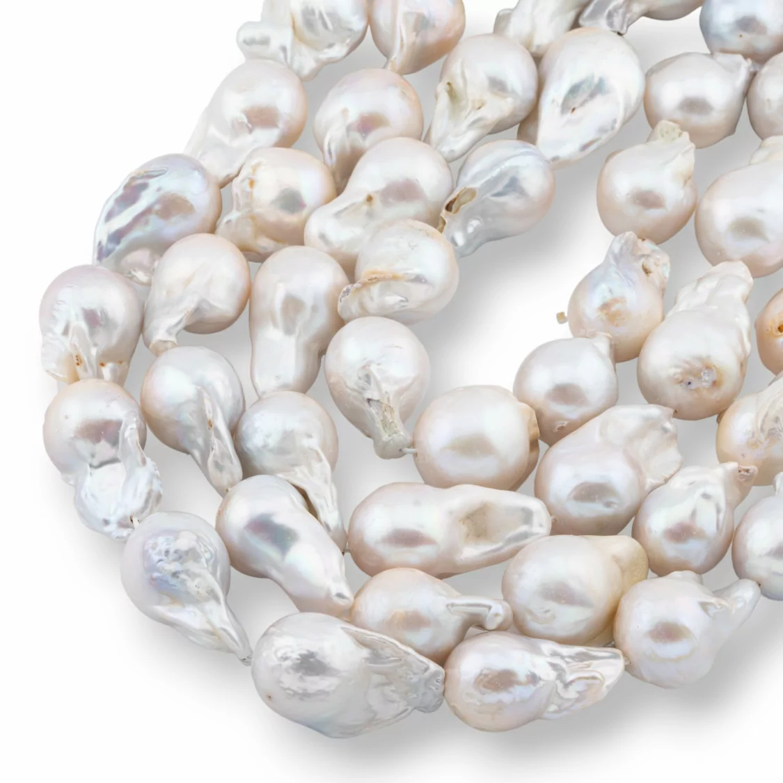 Perle Di Fiume Barocche A Goccia (NWE) 70-75gr Bianco-PERLE BAROCCHE | Worldofjewel.com