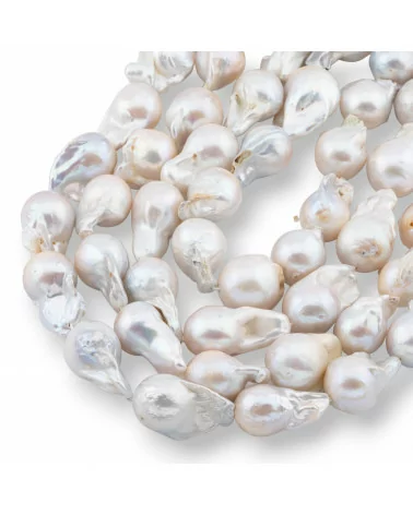 Perle Di Fiume Barocche A Goccia (NWE) 70-75gr Bianco-PERLE BAROCCHE | Worldofjewel.com