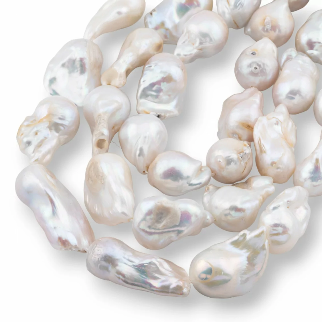 Perle Di Fiume Barocche A Goccia (NWE) 80-85gr Bianco-PERLE BAROCCHE | Worldofjewel.com