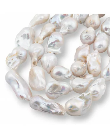 Perle Di Fiume Barocche A Goccia (NWE) 80-85gr Bianco-PERLE BAROCCHE | Worldofjewel.com