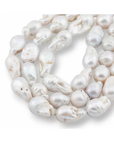 Perle Di Fiume Barocche A Goccia (NWE) 90-100gr Bianco-PERLE BAROCCHE | Worldofjewel.com