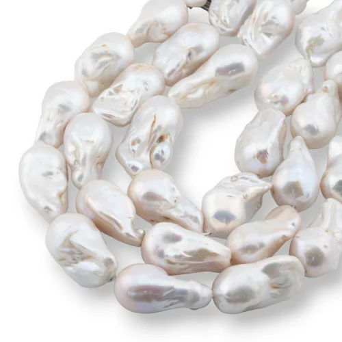 Baroque Teardrop River Pearls (NLQ) 85-90gr Λευκό