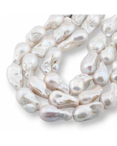 Perle Di Fiume Barocche A Goccia (NLQ) 85-90gr Bianco-PERLE BAROCCHE | Worldofjewel.com