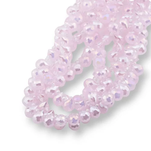 Perles de Cristal Gouttes Briolette Facettes 10x8mm Rose Clair