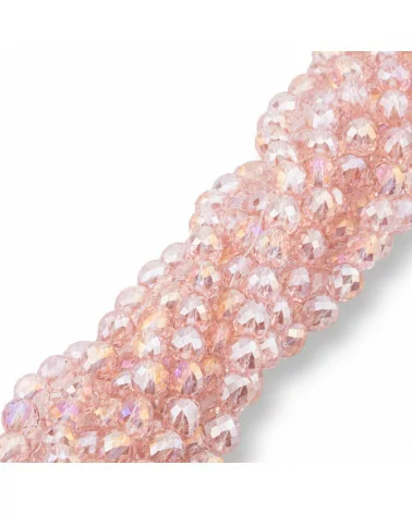 Perline Di Cristalli Gocce Briolette Sfaccettate 8x8mm Rosa Trasparente-CRISTALLI A FILO | Worldofjewel.com