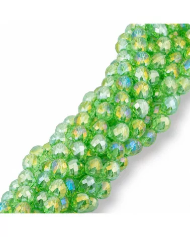 Perline Di Cristalli Gocce Briolette Sfaccettate 8x8mm Verde-CRISTALLI A FILO | Worldofjewel.com