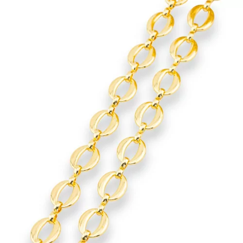 Brass Chain by the Meter 8,5x10,5mm 1 Meter Gold