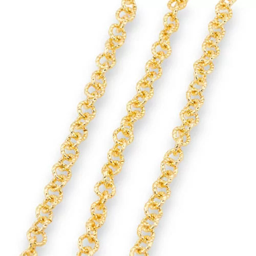 6mm Diamond Brass Chain By The Meter 212SPH-Y 1 Meter Gold