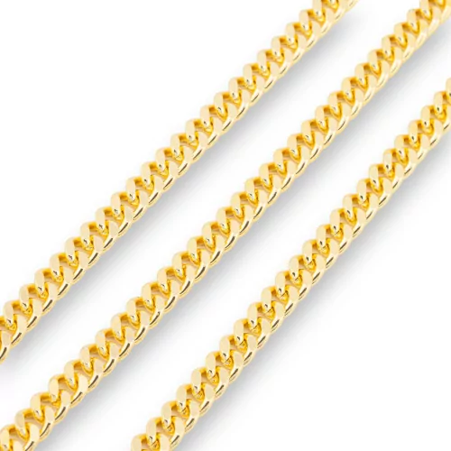 Brass Chain Grumette 6mm 116FS 1 Meter Gold