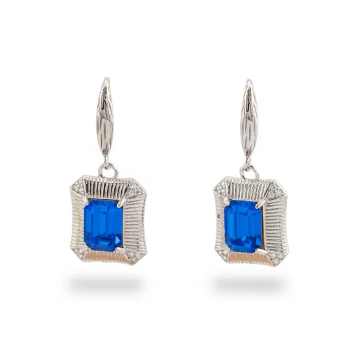 Pendientes Plata 925 1 Par Azul