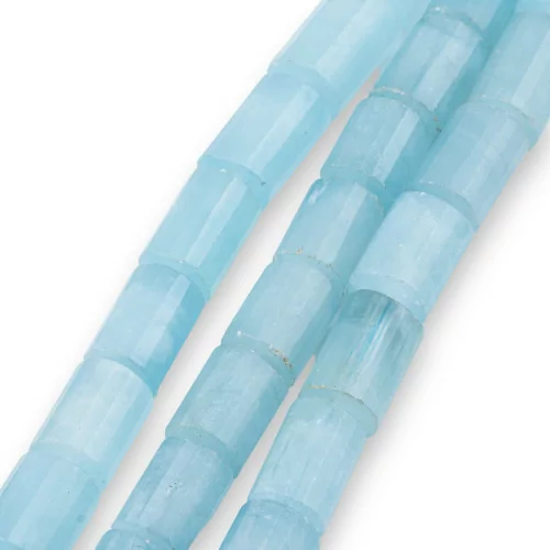 Aquamarine Milk Cylinder Faceted (VHB) 14MM