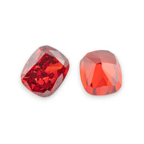 Gem Synthetic Corundum Created Corundum Cushion Cut 10x12mm 4pcs Ruby