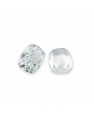 Gemma Corindone Sintetico Created Corundum Taglio A Cuscino 8x10mm 2pz Diamond White-PIETRE DA CASTONE E ZIRCONI | Worldofjewel.com