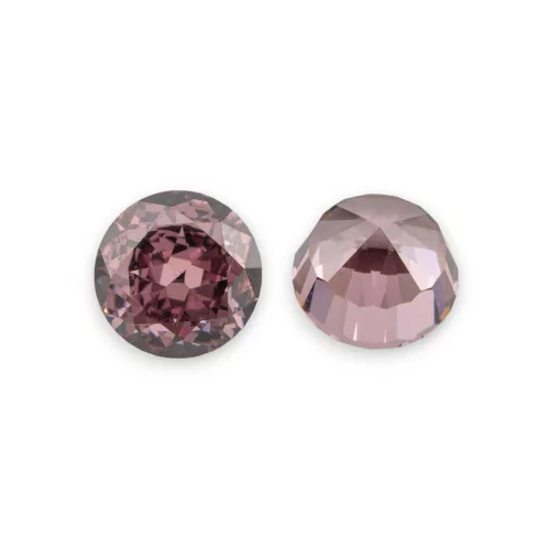 Synthetic Corundum Gemstone Created Corundum Brilliant Cut 8mm 2pcs Rhodolite