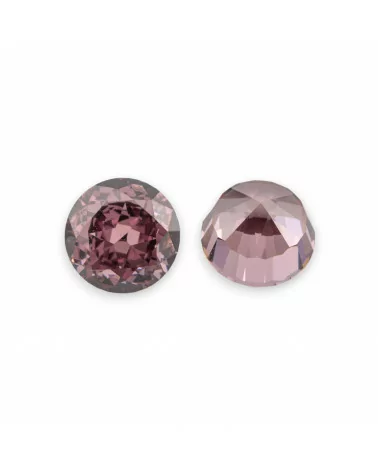 Gemma Corindone Sintetico Created Corundum Taglio Brillante 8mm 2pz Rhodolite-PIETRE DA CASTONE E ZIRCONI | Worldofjewel.com